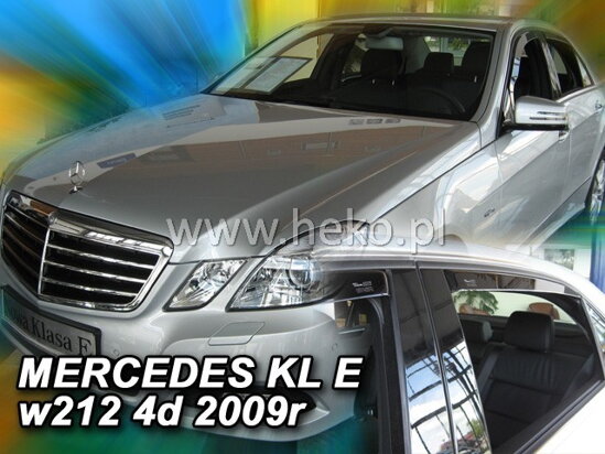 Deflektory - Mercedes E W212 Sedan 2009-2016 (+zadné)