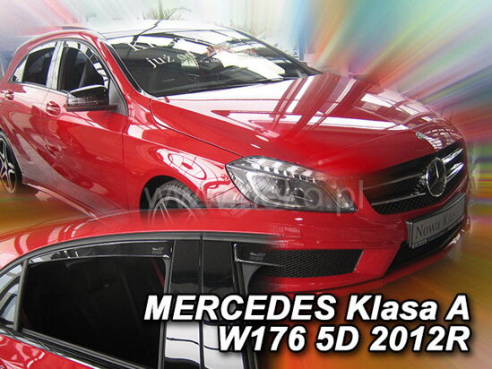 Deflektory - Mercedes A W176 2012-2018 (+zadné)