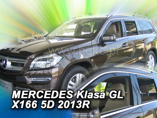 Deflektory - Mercedes GL X166 2013-2019 (+zadné)