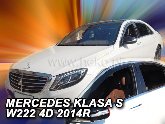 Deflektory - Mercedes S W222 od 2013 (+zadné)