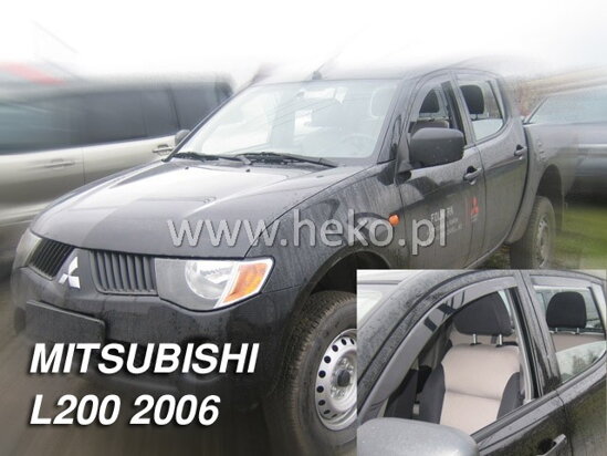 Deflektory - Mitsubishi L200 4-dvere 2005-2015 (+zadné)