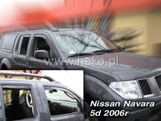 Deflektory - Nissan Navara 2005-2014 (predné)
