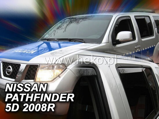 Deflektory - Nissan Pathfinder 2005-2010 (+zadné)