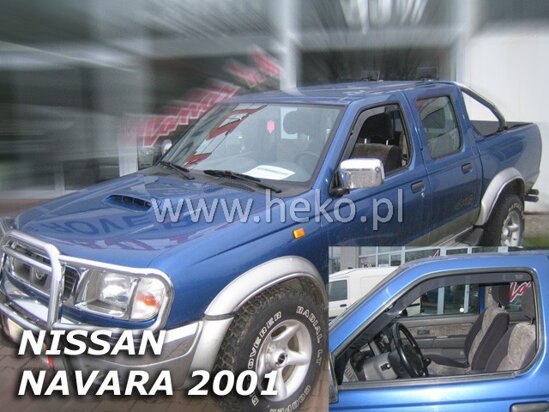 Deflektory - Nissan Navara 2001-2005 (predné)