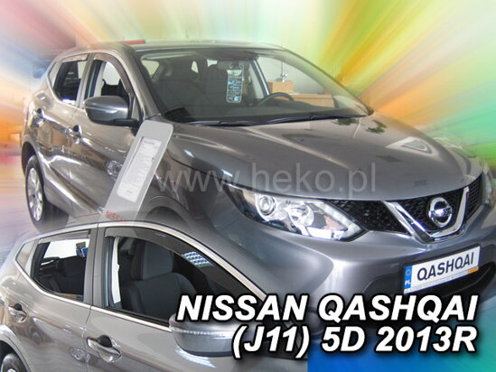 Deflektory - Nissan Qashqai 2014-2021 (+zadné)