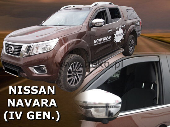 Deflektory - Nissan Navara od 2014 (predné)