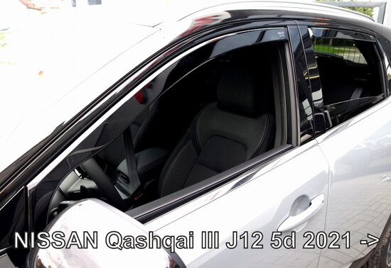 Deflektory - Nissan Qashqai od 2021 (+zadné)