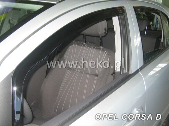 Deflektory - Opel Corsa D 2006-2014 (+zadné)