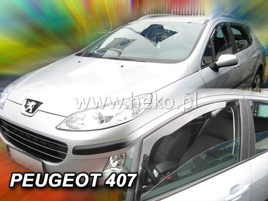 Deflektory - Peugeot 407 2004-2010 (predné)