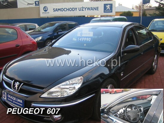 Deflektory - Peugeot 607 1999-2010 (predné)