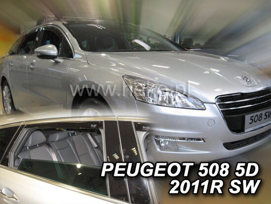 Deflektory - Peugeot 508 Combi 2011-2018 (+zadné)