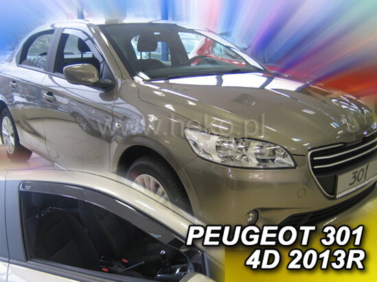 Deflektory - Peugeot 301 od 2012 (predné)
