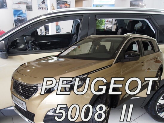 Deflektory - Peugeot 5008 od 2017 (+zadné)