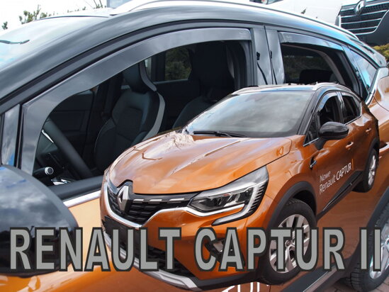 Deflektory - Renault Captur od 2020 (+zadné)