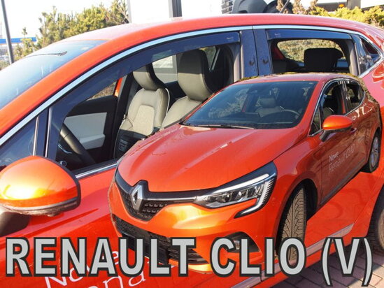 Deflektory - Renault Clio Htb od 2019 (+zadné)