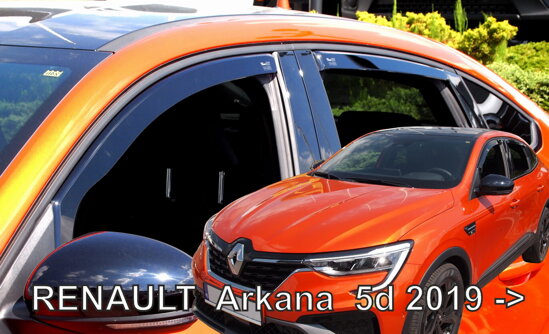 Deflektory - Renault Arkana od 2019 (+zadné)