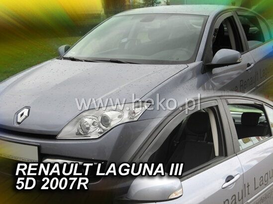 Deflektory - Renault Laguna Sedan od 2007 (+zadné)