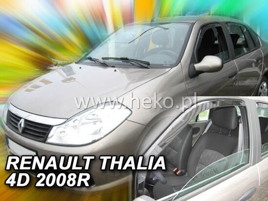 Deflektory - Renault Thalia od 2008 (predné)