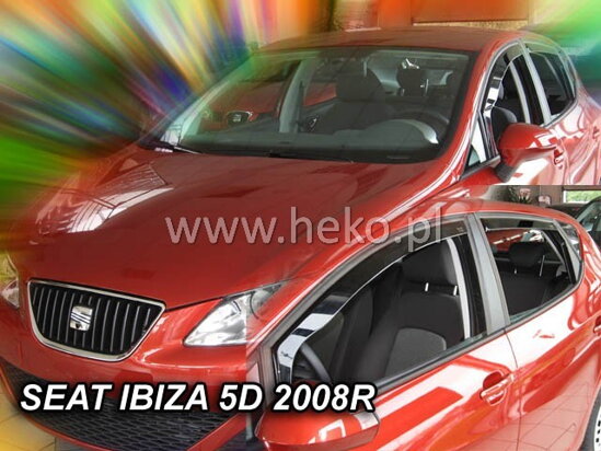 Deflektory - Seat Ibiza 5-dverí 2008-2017 (predné)