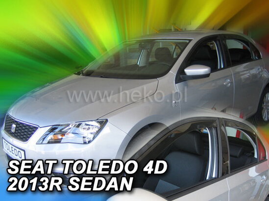Deflektory - Seat Toledo od 2012 (+zadné)