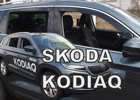 Deflektory - Škoda Kodiaq od 2016 (+zadné)