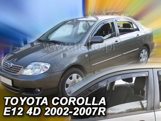 Deflektory - Toyota Corolla 4/5-dverí 2002-2006 (predné)
