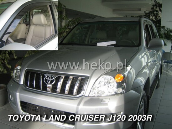 Deflektory - Toyota Land Cruiser J120 2003-2009 (+zadné)