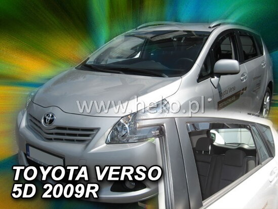 Deflektory - Toyota Verso od 2009 (+zadné)