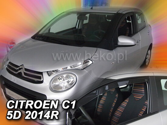 Deflektory - Citroen C1 5-dverí od 2014 (predné)