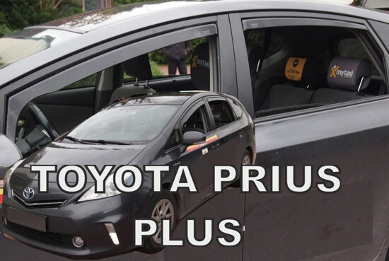 Deflektory - Toyota Prius Plus od 2011 (+zadné)