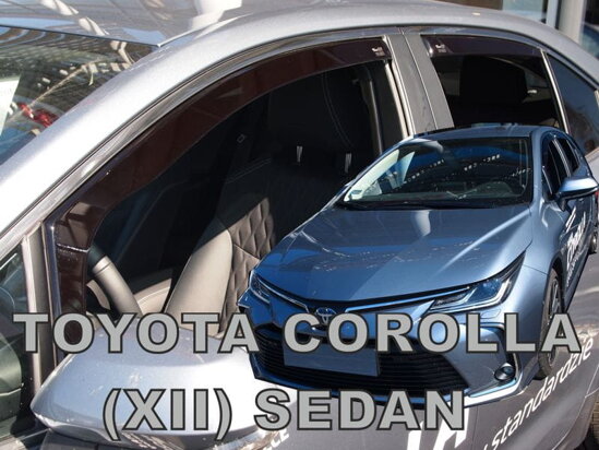Deflektory - Toyota Corolla Sedan od 2018 (+zadné)