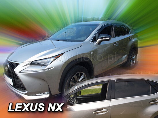 Deflektory - Lexus NX 300h od 2014 (+zadné)