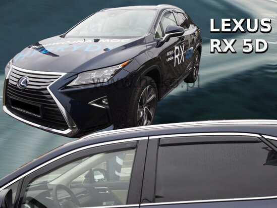 Deflektory - Lexus RX od 2016 (+zadné)