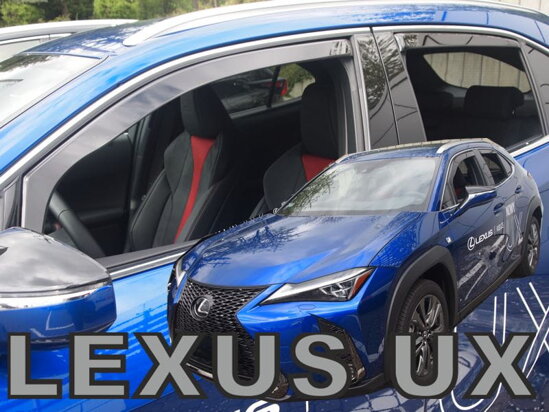 Deflektory - Lexus UX od 2019 (+zadné)