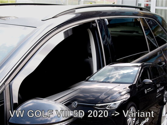 Deflektory - VW Golf VIII Variant od 2020 (+zadné)