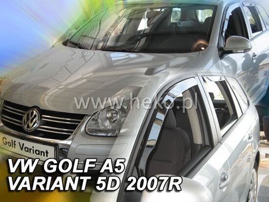Deflektory - VW Golf V Combi 2007-2009 (+zadné)