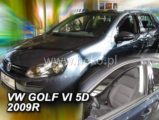 Deflektory - VW Golf VI Htb 5-dverí 2008-2012 (predné)