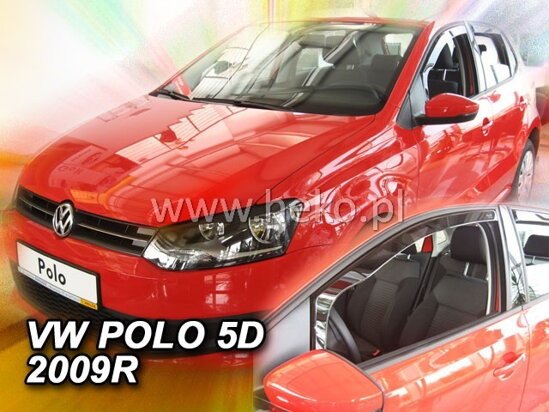 Deflektory - VW Polo 5-dverí 2009-2017 (predné)
