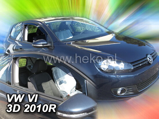 Deflektory - VW Golf VI 3-dvere 2008-2012 (predné)