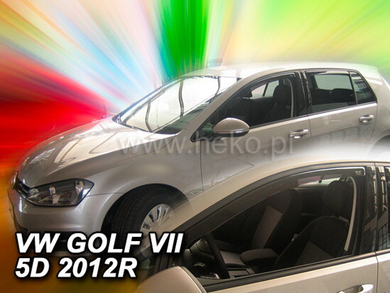 Deflektory - VW Golf VII 5-dverí 2012-2019 (predné)