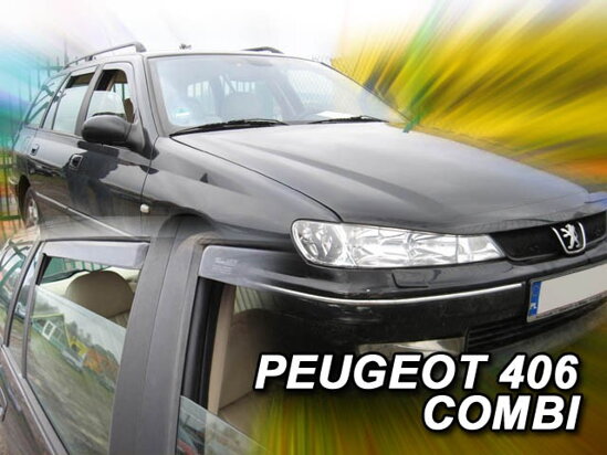 Deflektory - Peugeot 406 Combi 1995-2004 (+zadné)