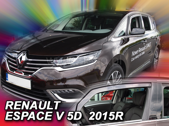 Deflektory - Renault Espace od 2015 (predné)