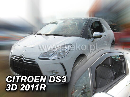 Deflektory - Citroen DS3 od 2010 (predné)