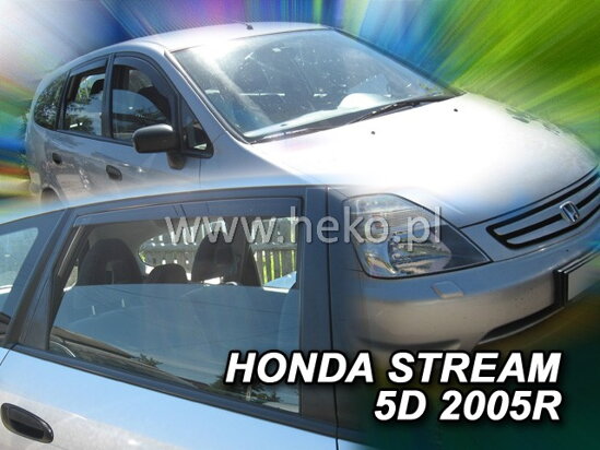 Deflektory - Honda Stream 2000-2007 (+zadné)
