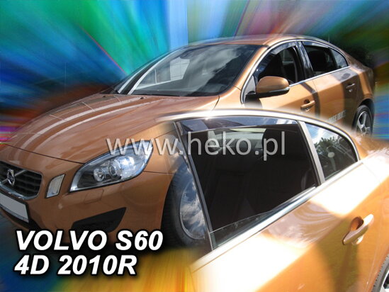 Deflektory - Volvo S60 2010-2018 (+zadné)