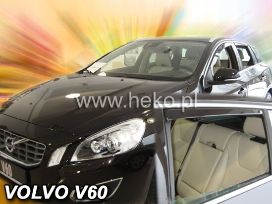 Deflektory - Volvo V60 2010-2018 (+zadné)