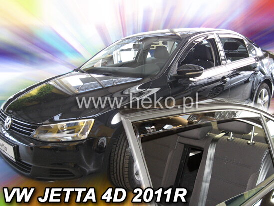 Deflektory - VW Jetta od 2011 (+zadné)