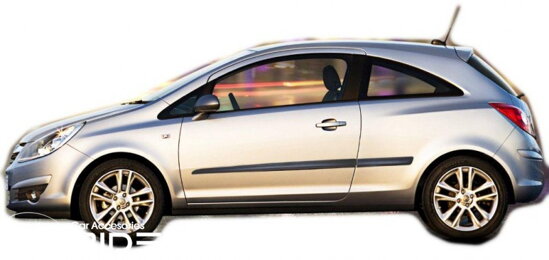 Ochranná lišta dverí - Opel Corsa D 3-dvere 2006-2014