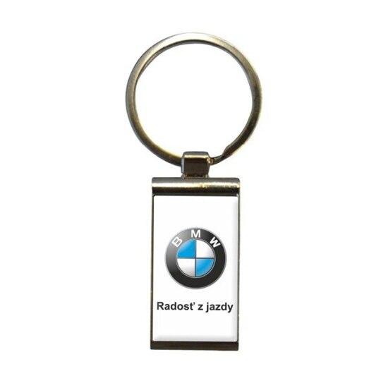 Živicová kľúčenka hranatá BMW