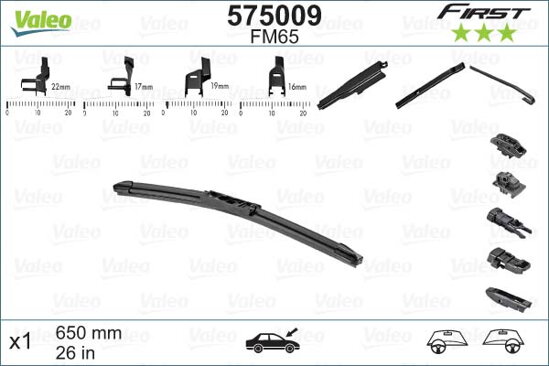 Stierač Valeo First Multiconnection 650mm